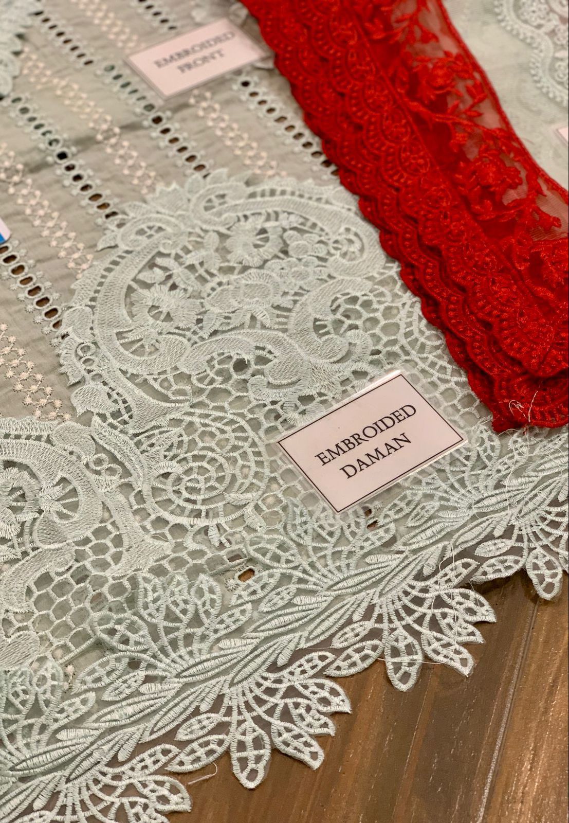 Pastel Crimson 3 pcs Unstitched